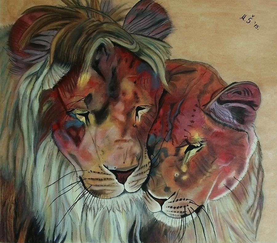 Animal Painting - Remembering Cecil by Melita Safran