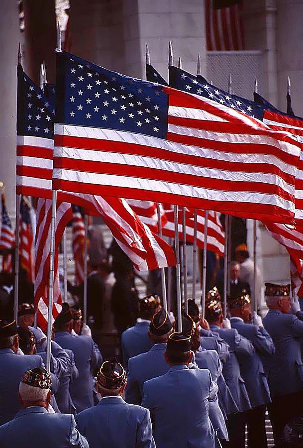 Flag Photograph - Remembering heroes by Bill Jonscher