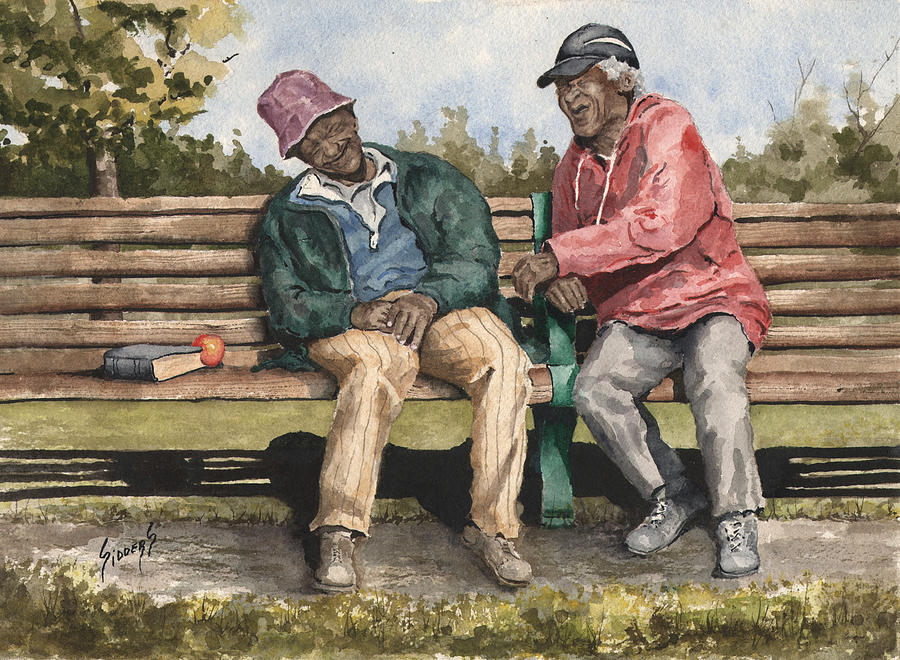 Hat Painting - Remembering The Good Times by Sam Sidders