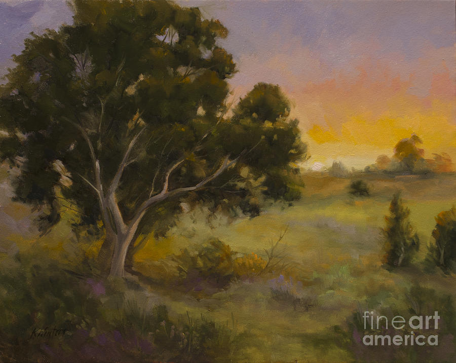 Impressionism Painting - Remembering the Light - California Central Coast Oil Painting by Karen Winters
