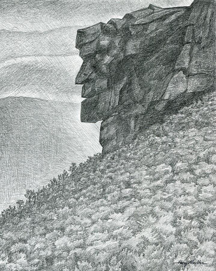 Remembering the Old Man Drawing by Harry Moulton
