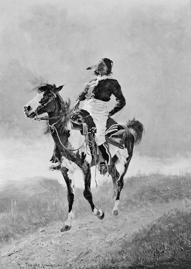 1890 Photograph - Remington: Comanche, C1890 by Granger 1890 Photograph - Remington: Comanche, C1890 by Granger