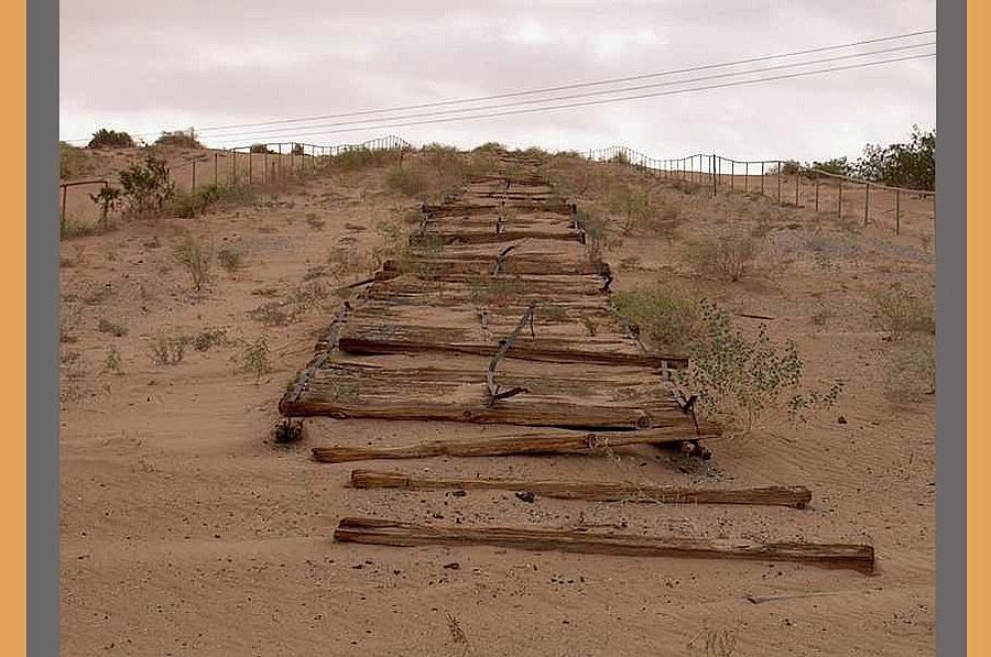 Remnants Of Old Plank Road  Algodones Dunes Photo By Perdelsky  Number Seven Imperial County Ca 2007 Photograph