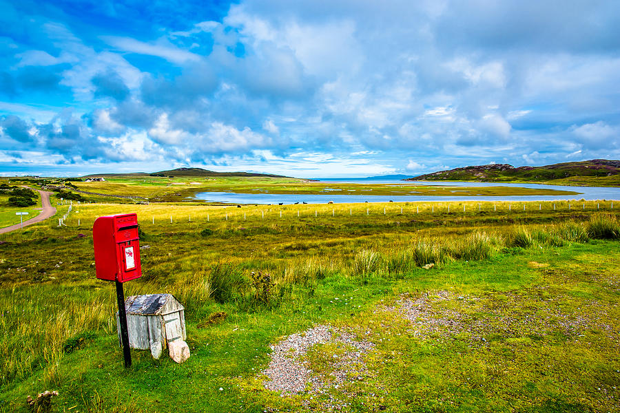 Remote Mailbox in Scotland Photograph by Andreas Berthold