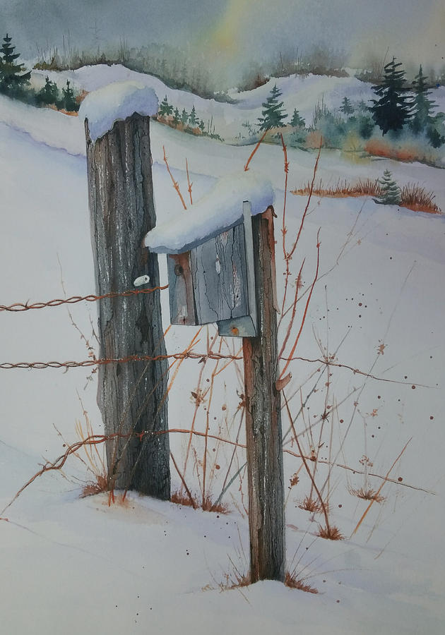 Remsen Winter Painting by Frank Zampardi