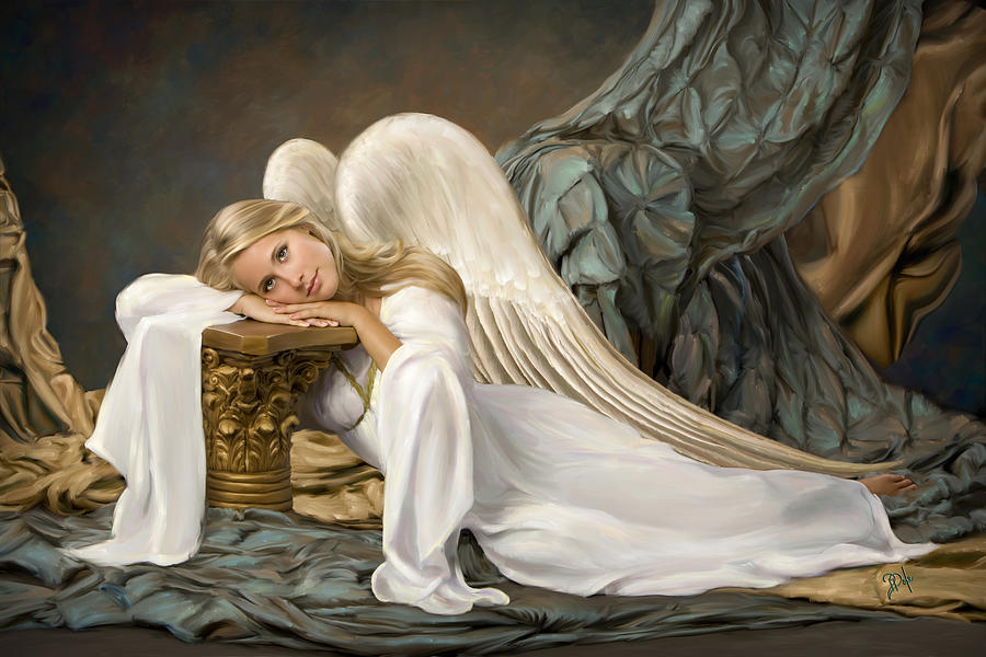 Renaissance Angel Digital Art by Daria Doyle