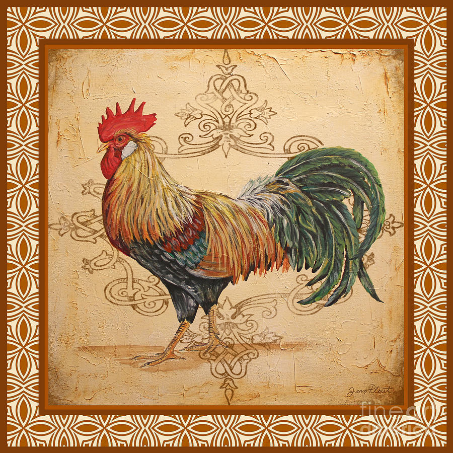 Renaissance Rooster-A Painting by Jean Plout