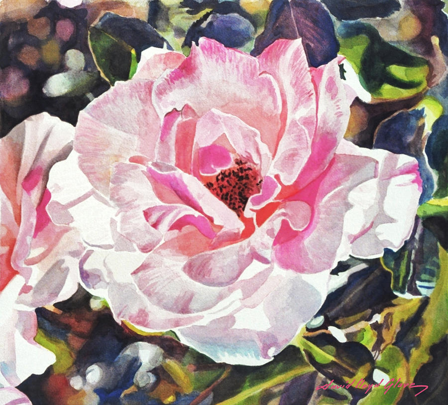 Renaissance Rose Blossom Painting by David Lloyd Glover