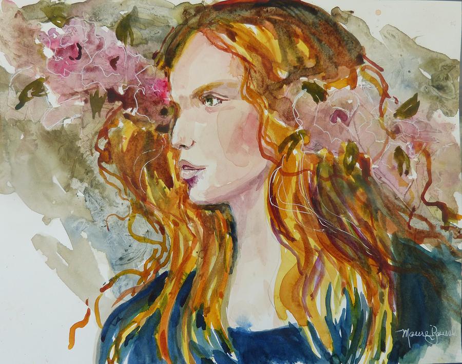 Flower Painting - Renaissance Woman by P Maure Bausch