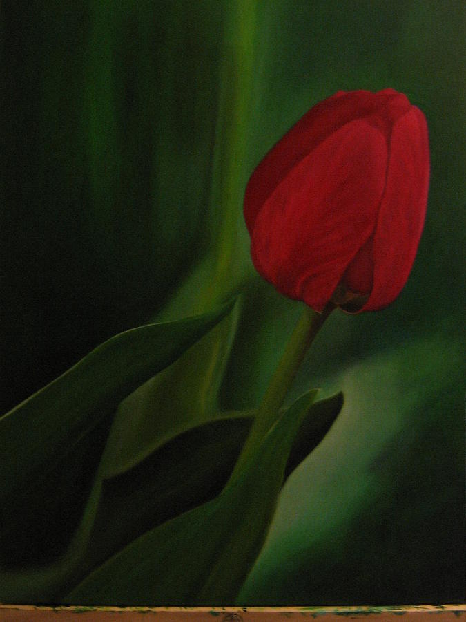 Tulip Painting - Renate by Angela BZ