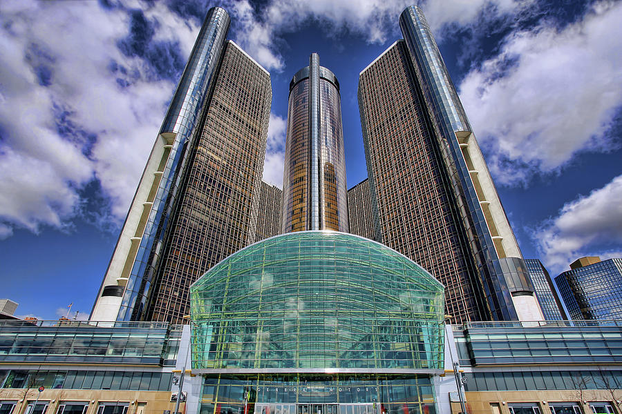 Detroit Photograph - RenCen Detroit GM Renaissance Center by Gordon Dean II