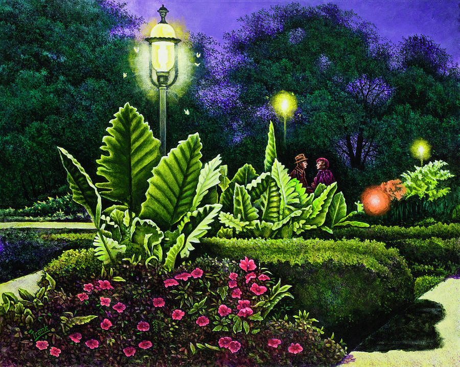 Rendezvous in the Park Painting by Michael Frank
