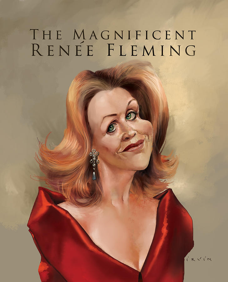 Renee Fleming Opera Singer Digital Art by Trevor Irvin - Pixels