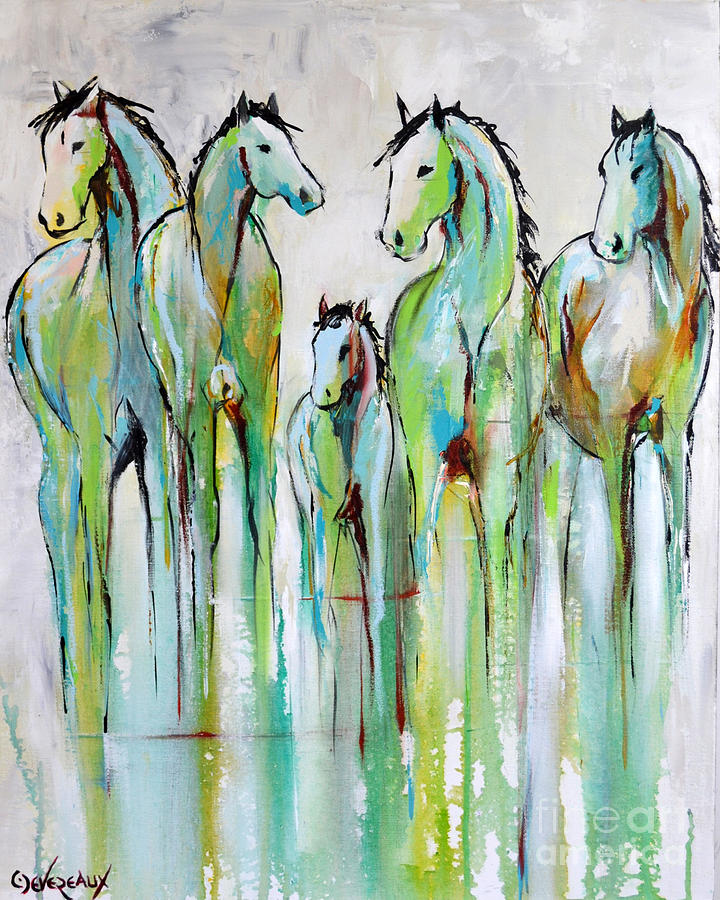 Horse Painting - Renewal by Cher Devereaux
