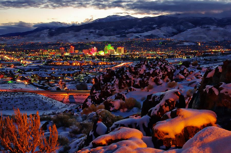 Reno Clearing Snowfall Photograph by Scott McGuire