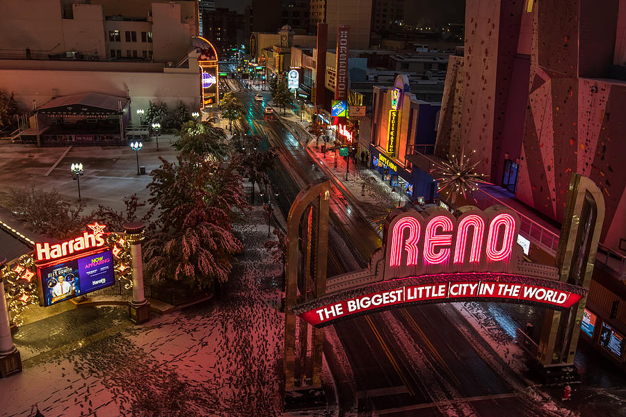 Reno Sign and Virginia Street Photograph by Marc Crumpler