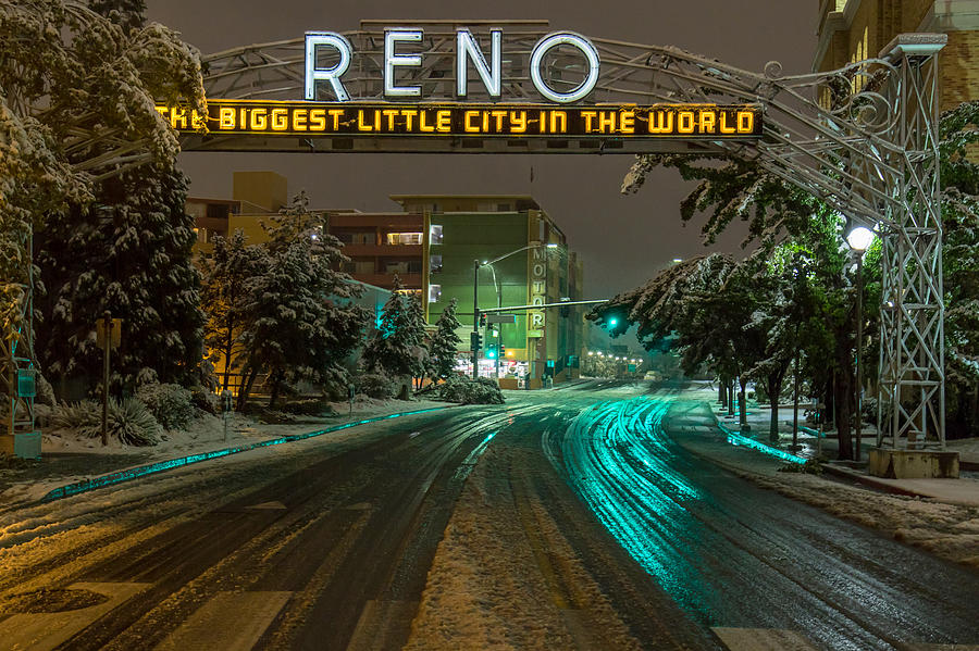 Reno Sign on Lake Street Photograph by Marc Crumpler