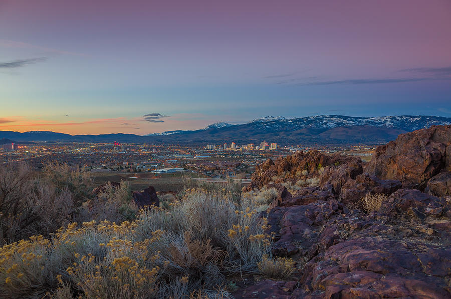 Reno Spring Sunrise Ovserlook Photograph by Scott McGuire