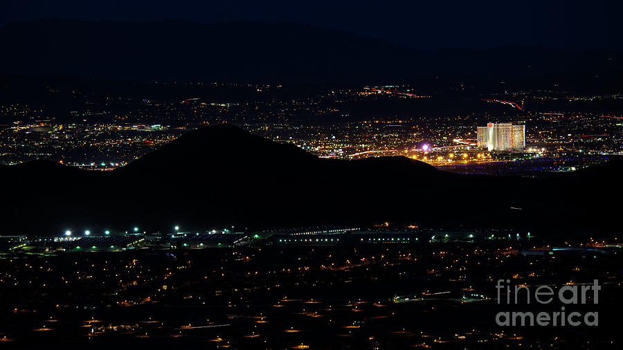 Reno Vista at Night Photograph by Dianne Phelps