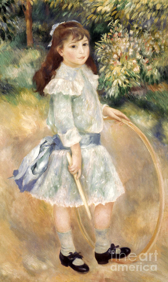 Renoir: Girl/hoop, 1885 Photograph by Granger