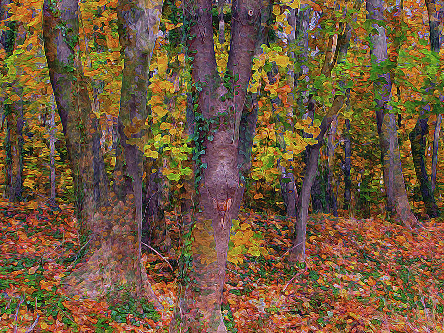 Replete the Vibrant Wood 8 Digital Art by Lynda Lehmann