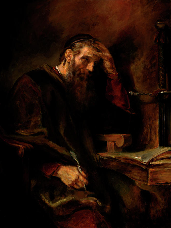 Rembrandt Painting - Replica of Rembrandts Apostle Paul by Tigran Ghulyan