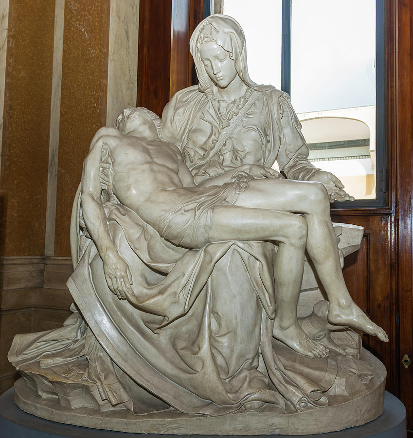 Replica of the Pieta in Vatican museum Photograph by Marek Poplawski