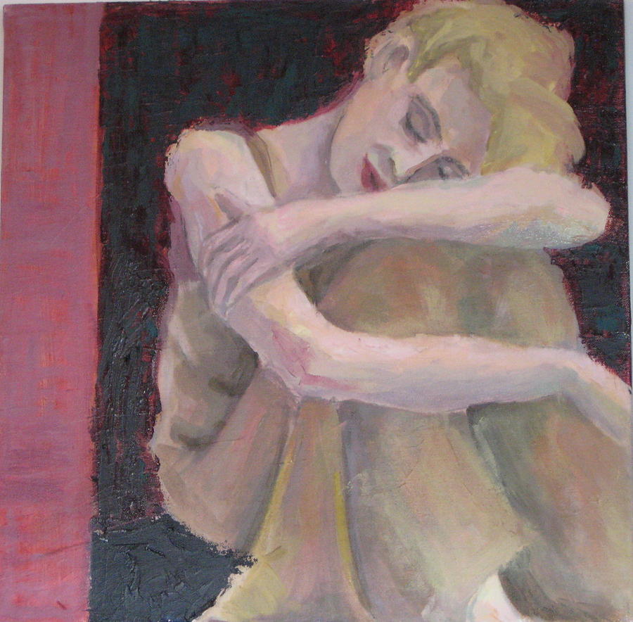 Woman Painting - Repose by Connie Freid Woman Painting - Repose by Connie Freid