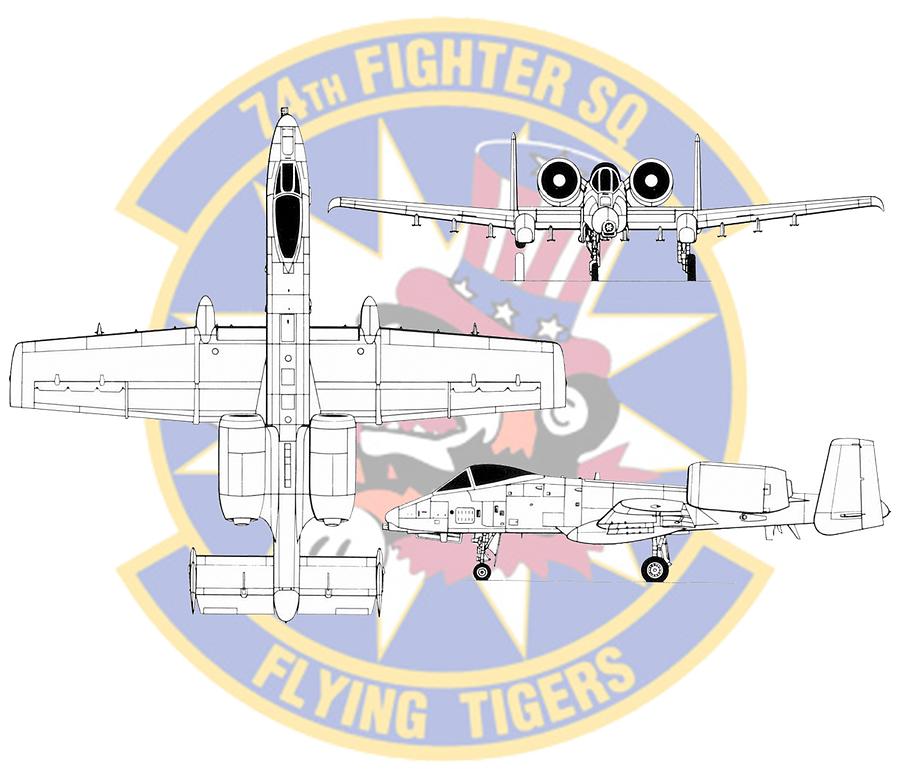Republic A-10 Thunderbolt II Digital Art by Arthur Eggers