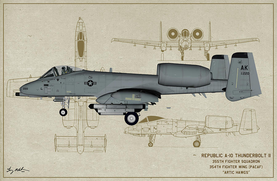 Чертеж a 10 thunderbolt