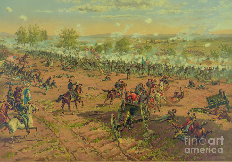 Repulse of Picketts Charge at Gettysburg One Digital Art by Randy Steele