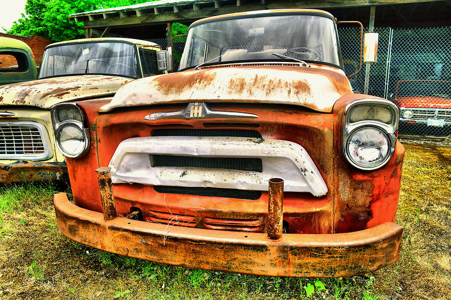 Truck Photograph - requiem for old American trucks by Jeff Swan