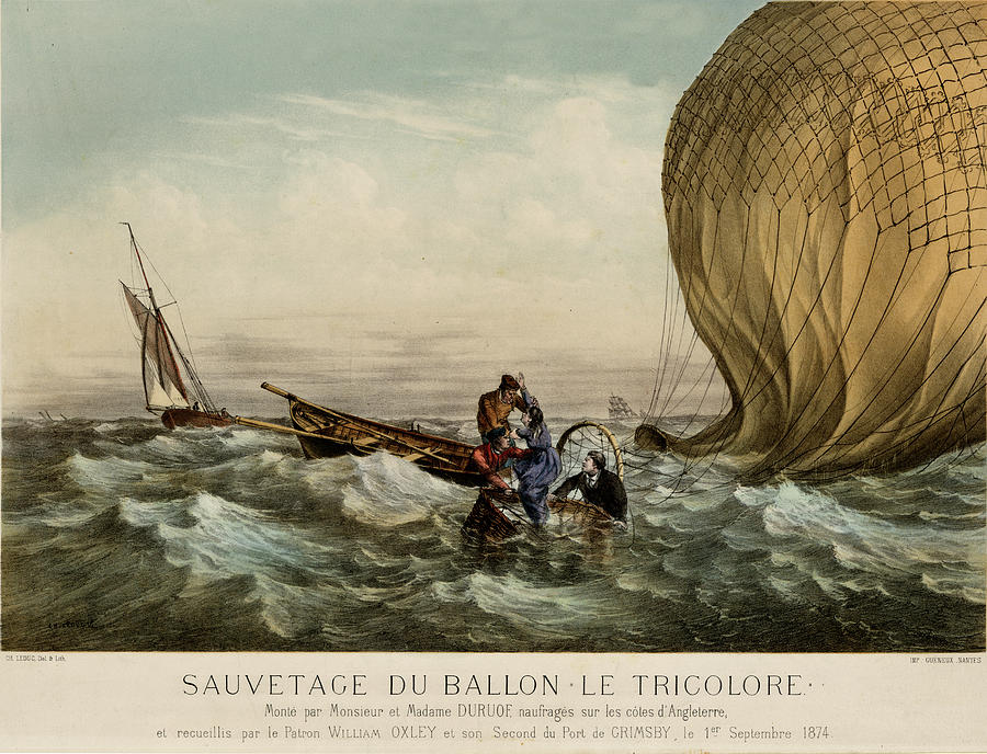 Rescue of the Tricolore Painting by Vintage Pix