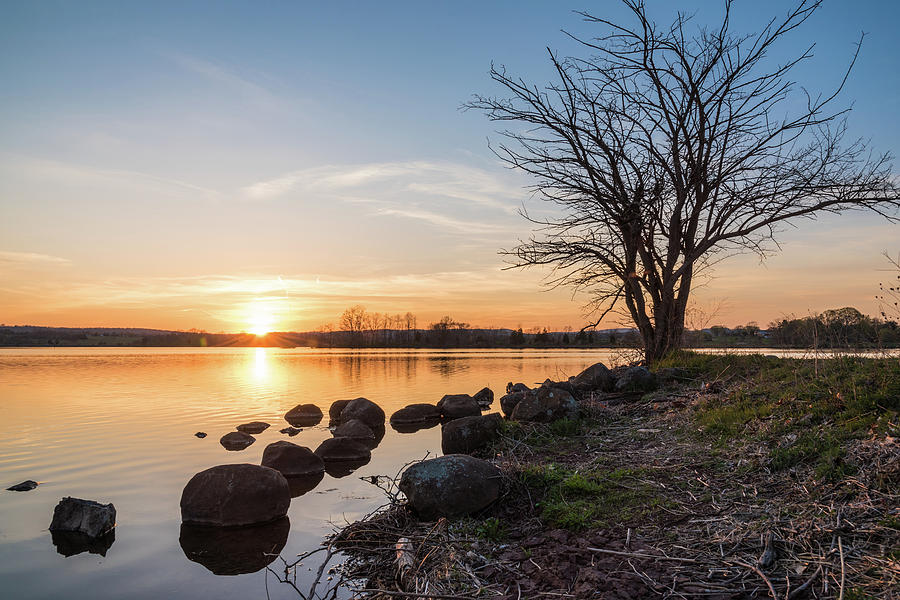 Reservoir Sunset Photograph by Kristopher Schoenleber