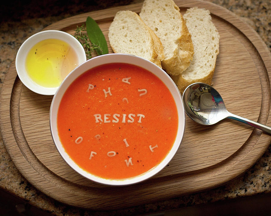 Resistance Alphabet Soup Photograph by Susan Maxwell Schmidt