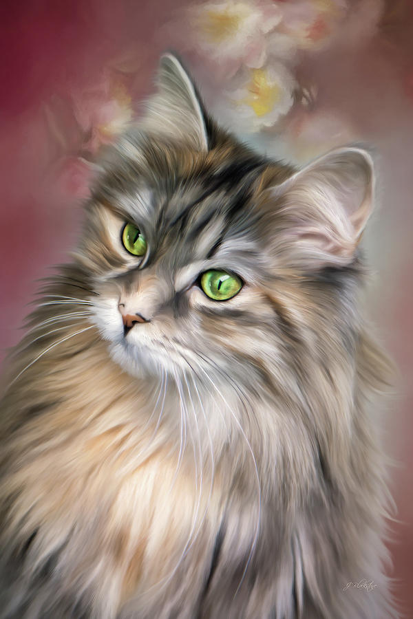 Resolutions - Cat Art Painting by Jordan Blackstone