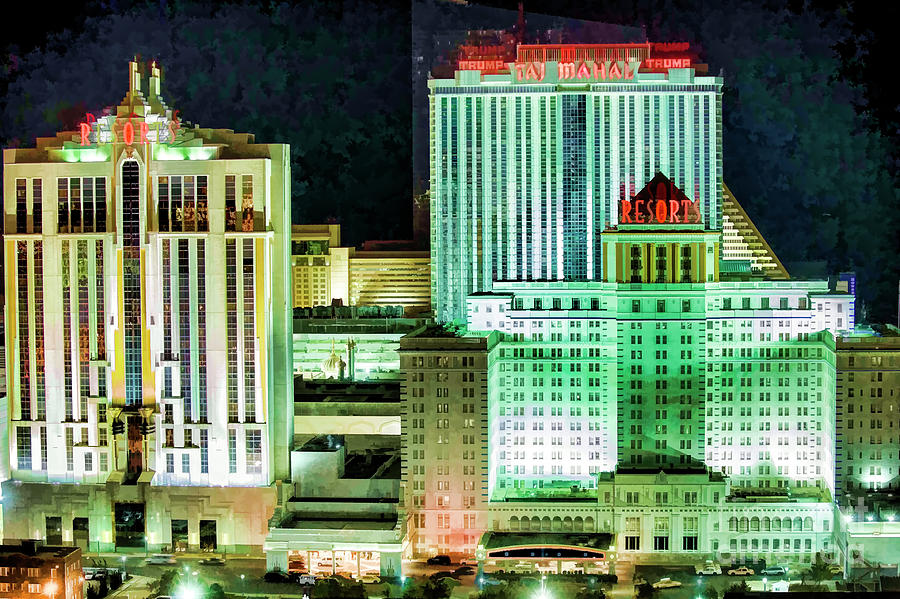Resort Hotel Casino Taj Mahal ex Trump Casino Bankrupt  Photograph by Chuck Kuhn