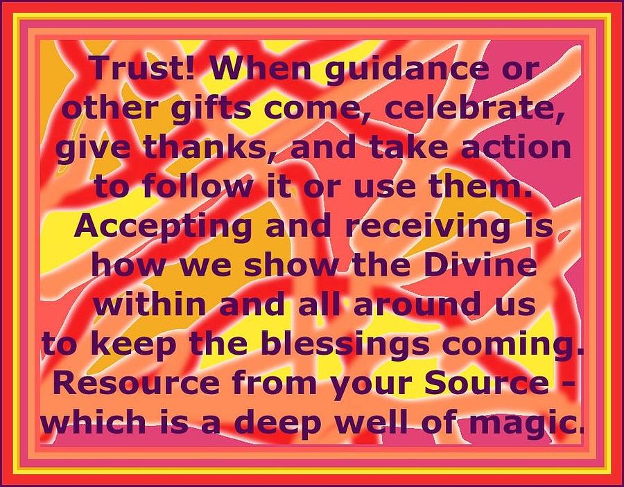 Resource from your Source Digital Art by Julia Woodman