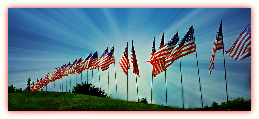 Fourth Of July Photograph - Respect by Kathy Barney