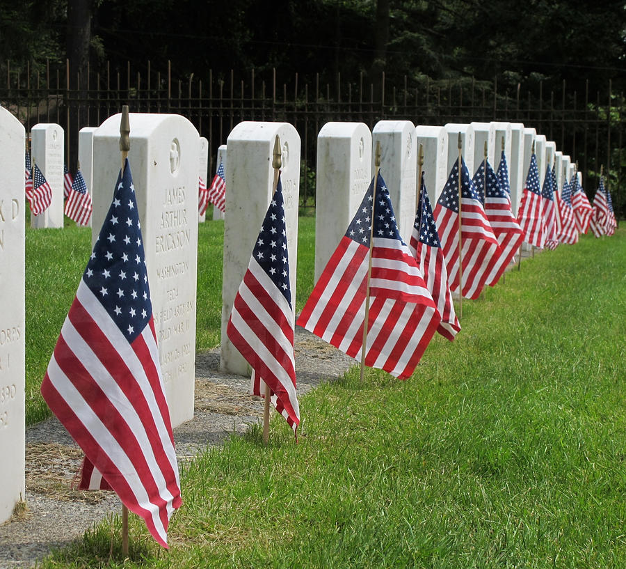 Respectful Flags at Attention Photograph by Shirley Stevenson Wallis ...