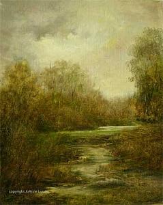 Tonalism Painting - Respite by JoAnne Lussier Tonalism Painting - Respite by JoAnne Lussier