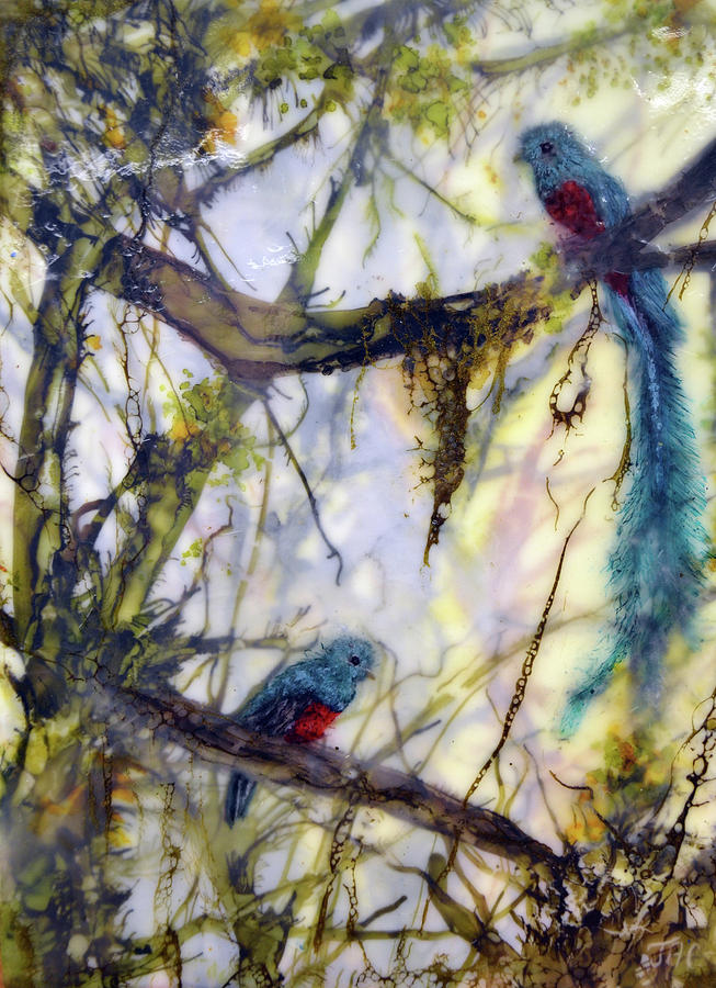 Resplendent Quetzal #2 Painting by Jennifer Creech
