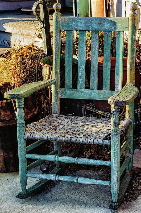 Chair Photograph - Rest A While by Mary Raderstorf