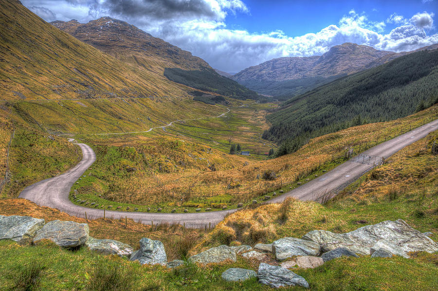 Rest and be thankful view Scotland UK the highest point on the A83 ...