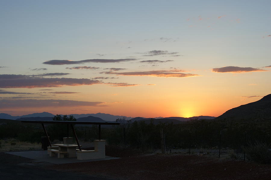 Rest Area at Sunset Photograph by Beth Collins