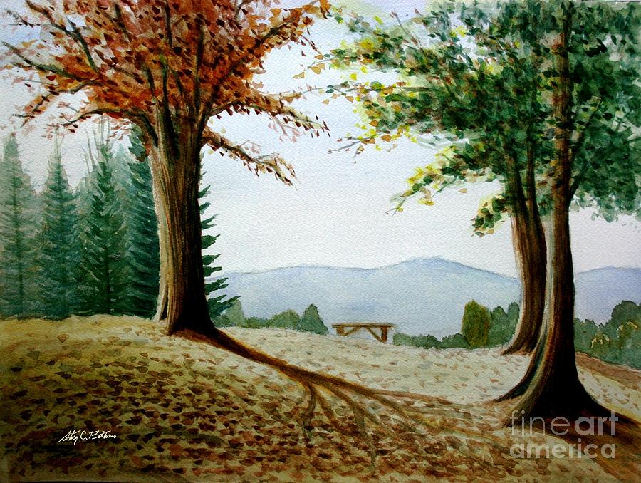 Rest Area Painting by Stacy C Bottoms