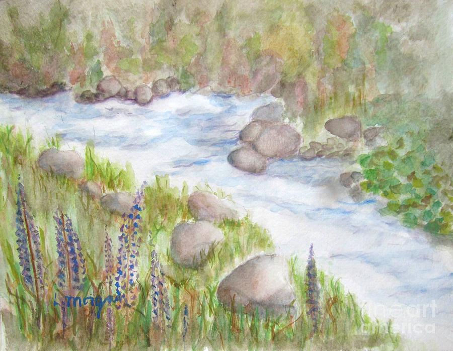 Rest By My Waters Painting by Laurie Morgan