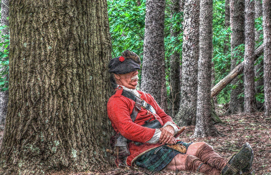 Rest from the March Royal Highlander Digital Art by Randy Steele