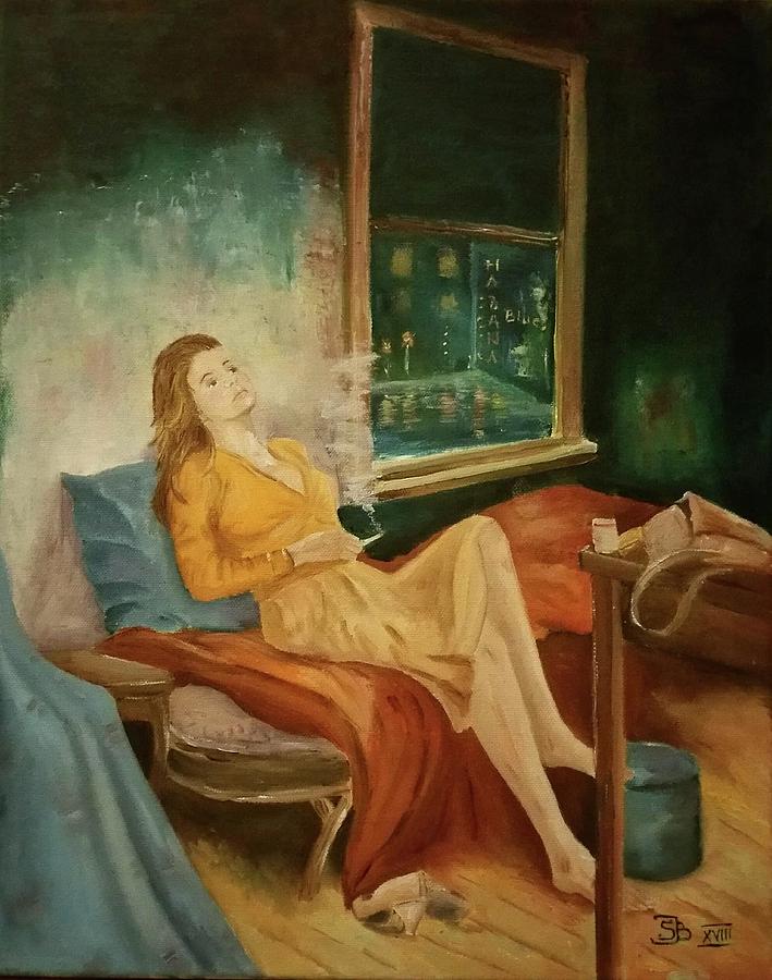 Figure Painting - Rest My Soul by Snezana Bozic