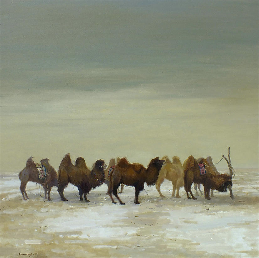 Camel Painting - Rest of the camel by Chen Baoyi